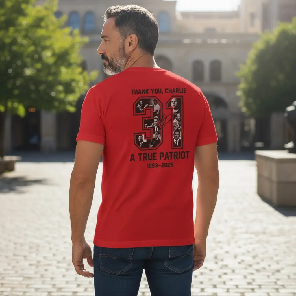 Charlie Kirk “Charlie 31” Tribute Shirt – Freedom Edition | A True Patriot Memorial Tee (1993-2025) Handmadeohio