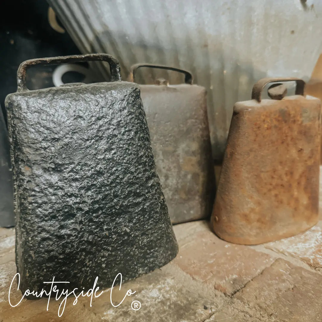 Rustic Antique Cow Bell Decor Countryside Co.