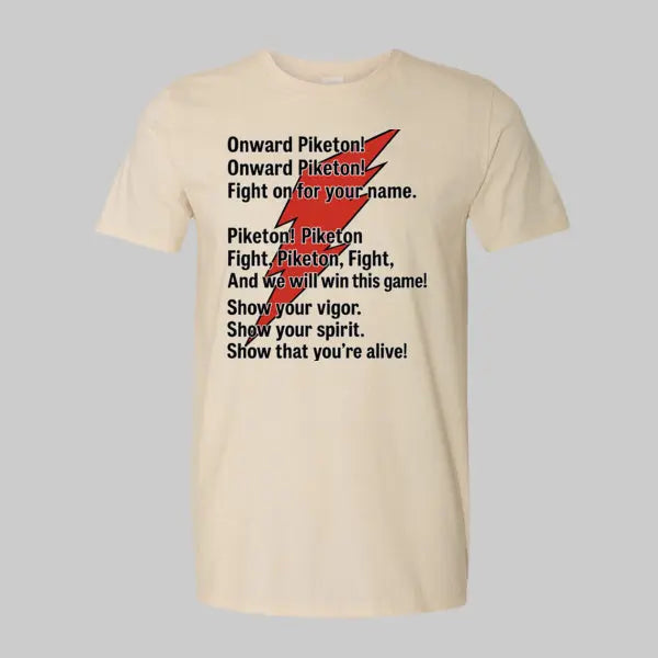 Piketon Redstreaks Fight Song T-Shirt Handmadeohio