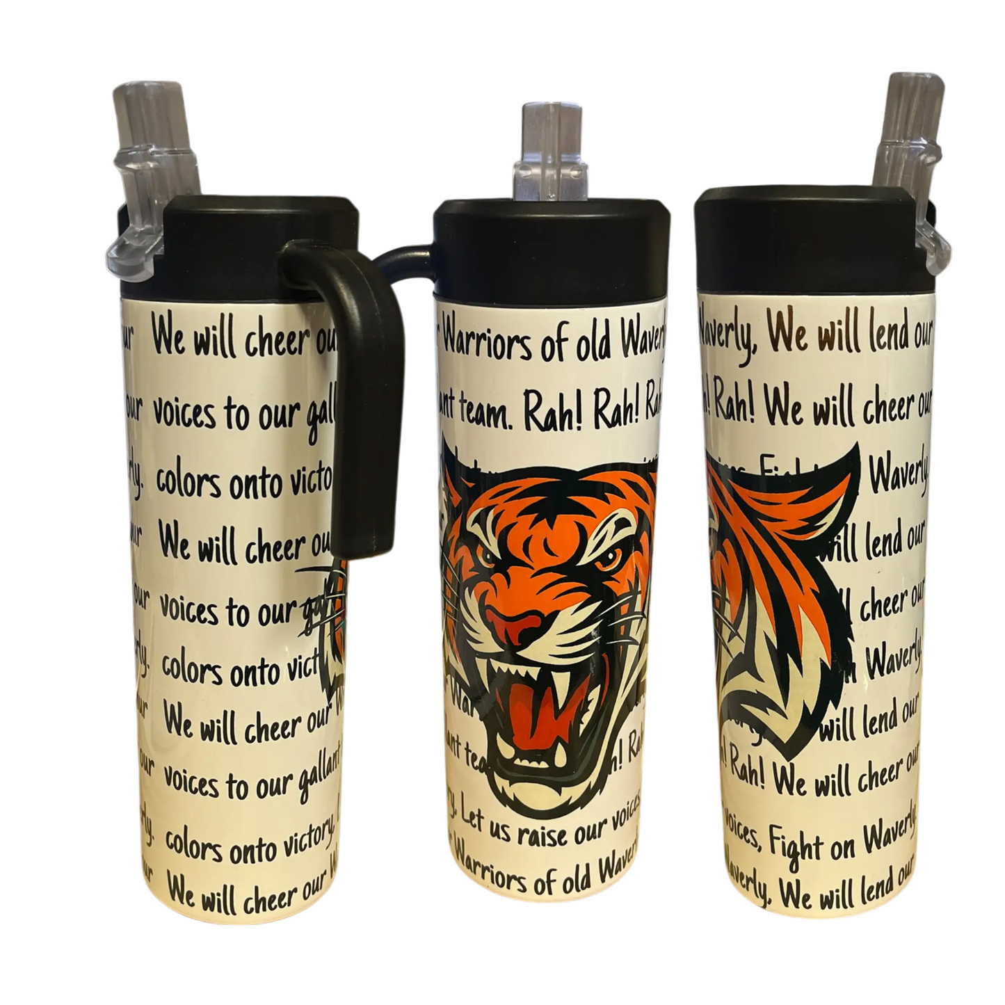 20oz Waverly Tigers Fight Song Tumbler – Bold, Durable, and Full of Tiger Pride Handmadeohio