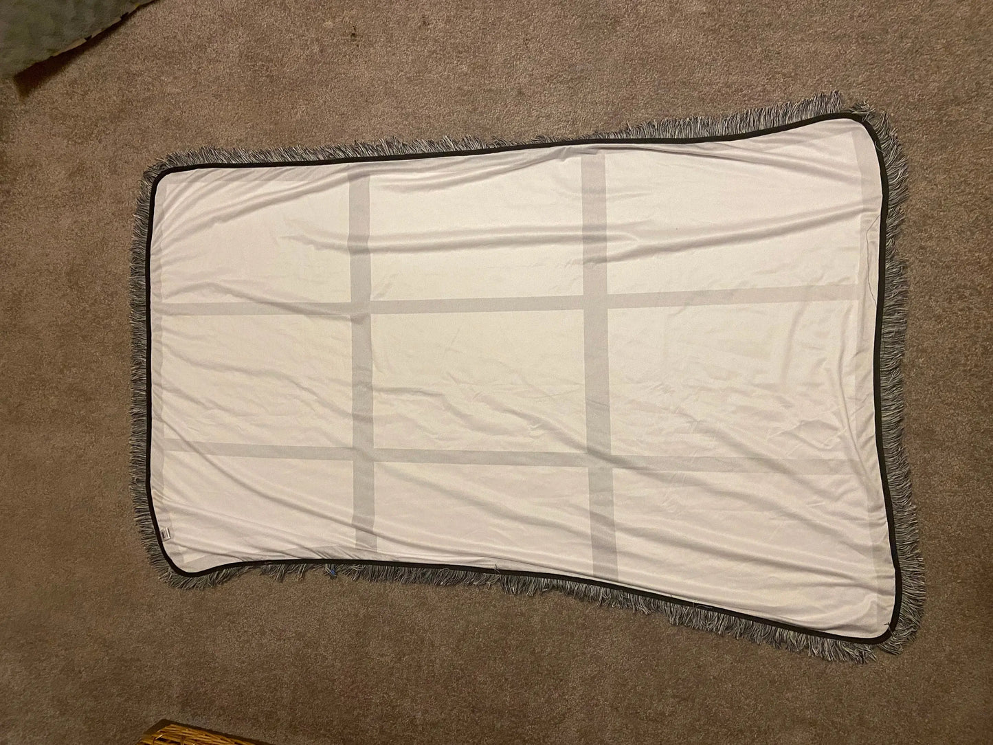 9 panel photo sublimation fringe blankets 40 by 60 inch Handmadeohio
