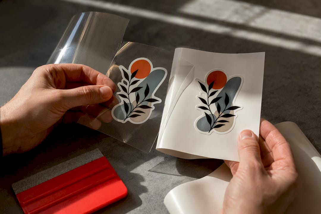 Comparing glossy UV DTF and vinyl transfer samples