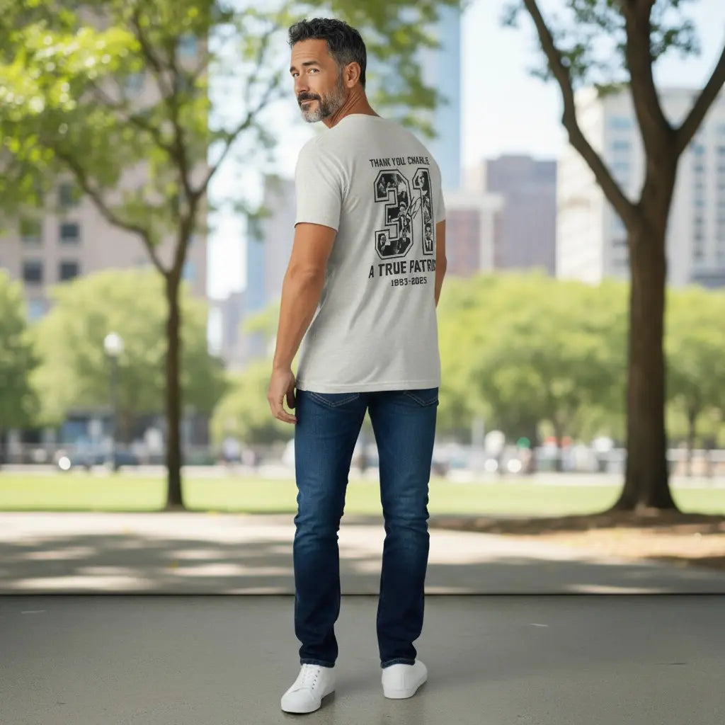 Charlie Kirk “Charlie 31” Tribute Shirt – Freedom Edition | A True Patriot Memorial Tee (1993-2025) Handmadeohio