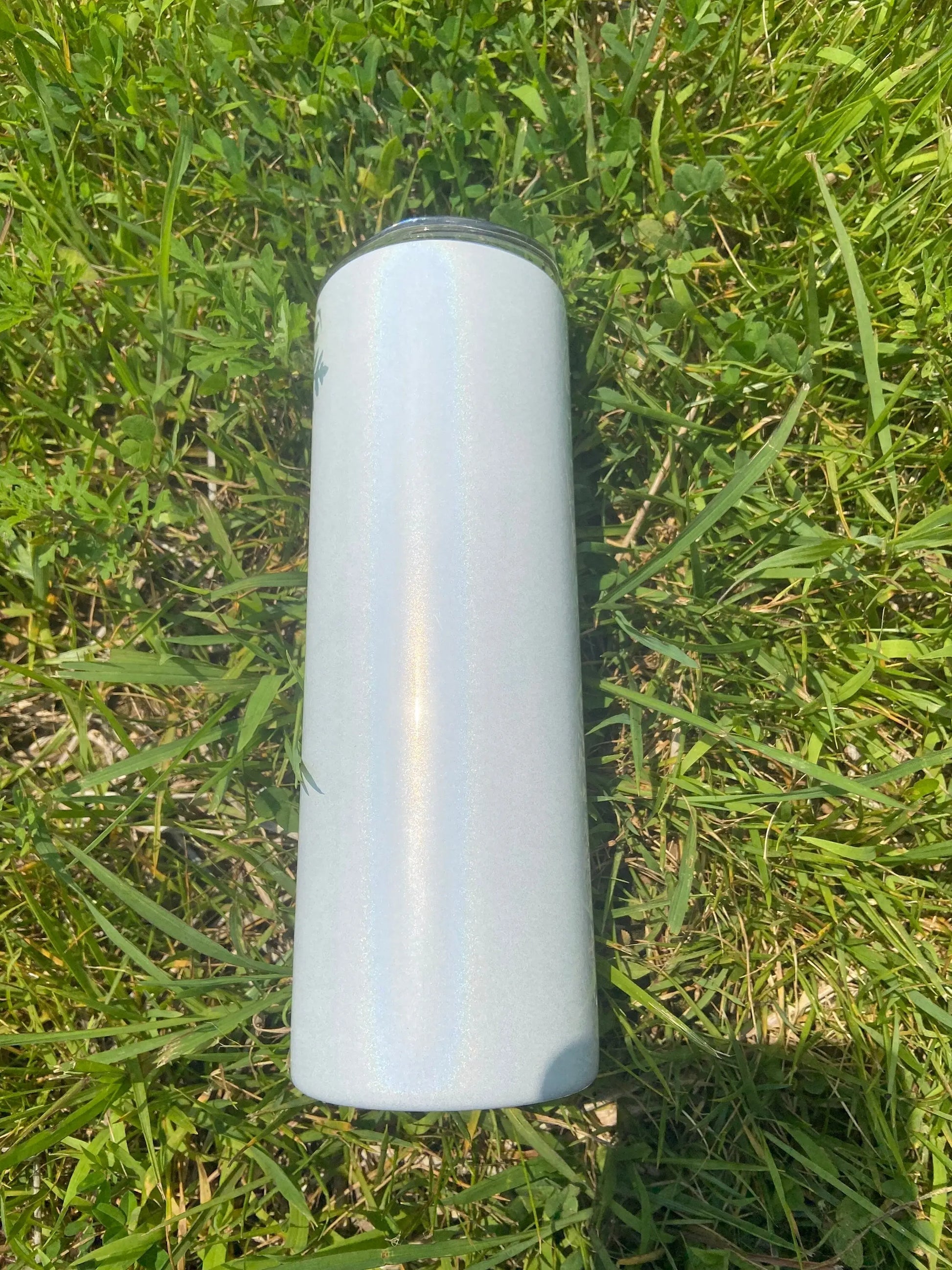 Holographic Glitter 20oz Tumbler: Double Walled Steel, Sublimation Ready Handmadeohio