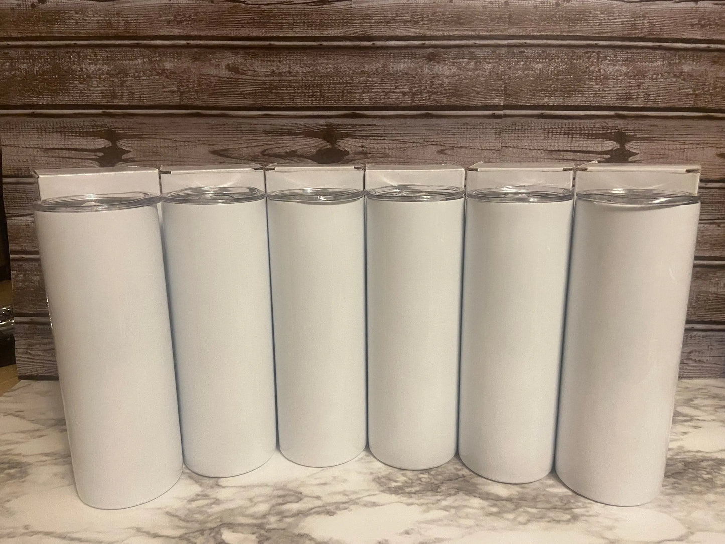 READY TO SHIP Straight no taper sublimation 20oz skinny tumbler, custom Handmadeohio