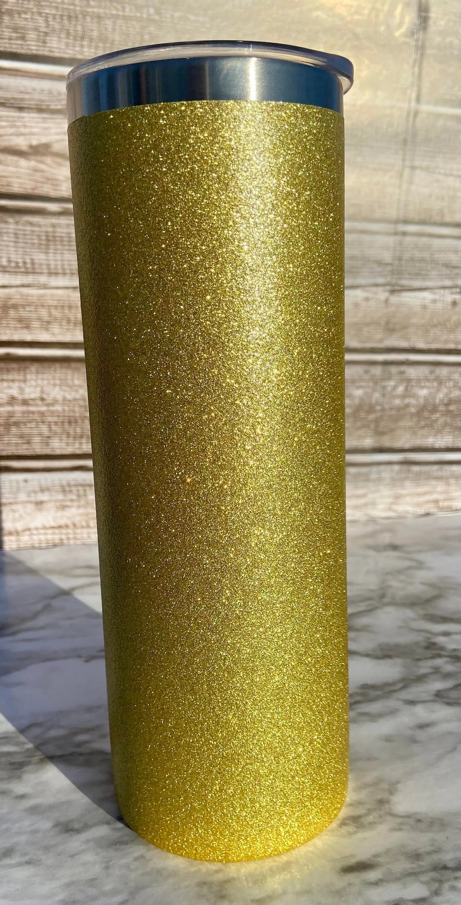 Chunky Glitter Sublimation Tumbler: Straight Walled Steel, Color Change, RTS Handmadeohio