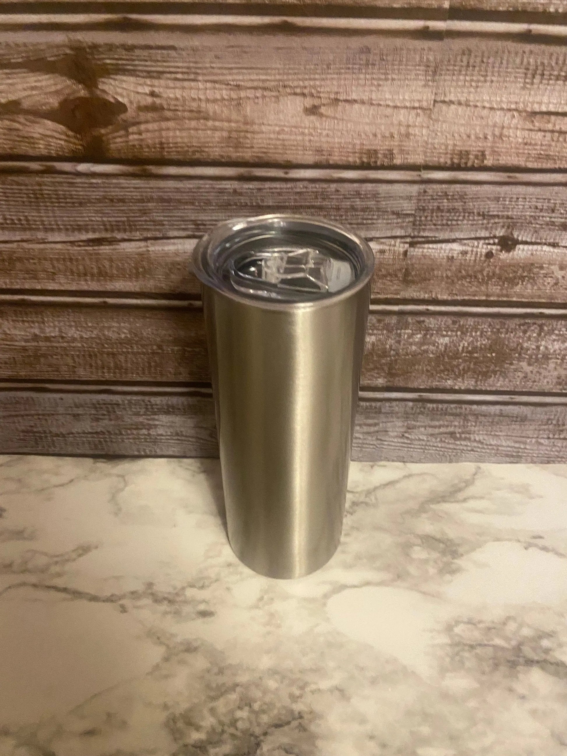 Stainless Steel ,Straight no taper sublimation 20oz skinny tumbler, custom Ready To Ship Handmadeohio