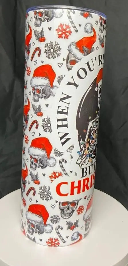 Christmas Dead inside 20oz tumbler dark humor Handmadeohio