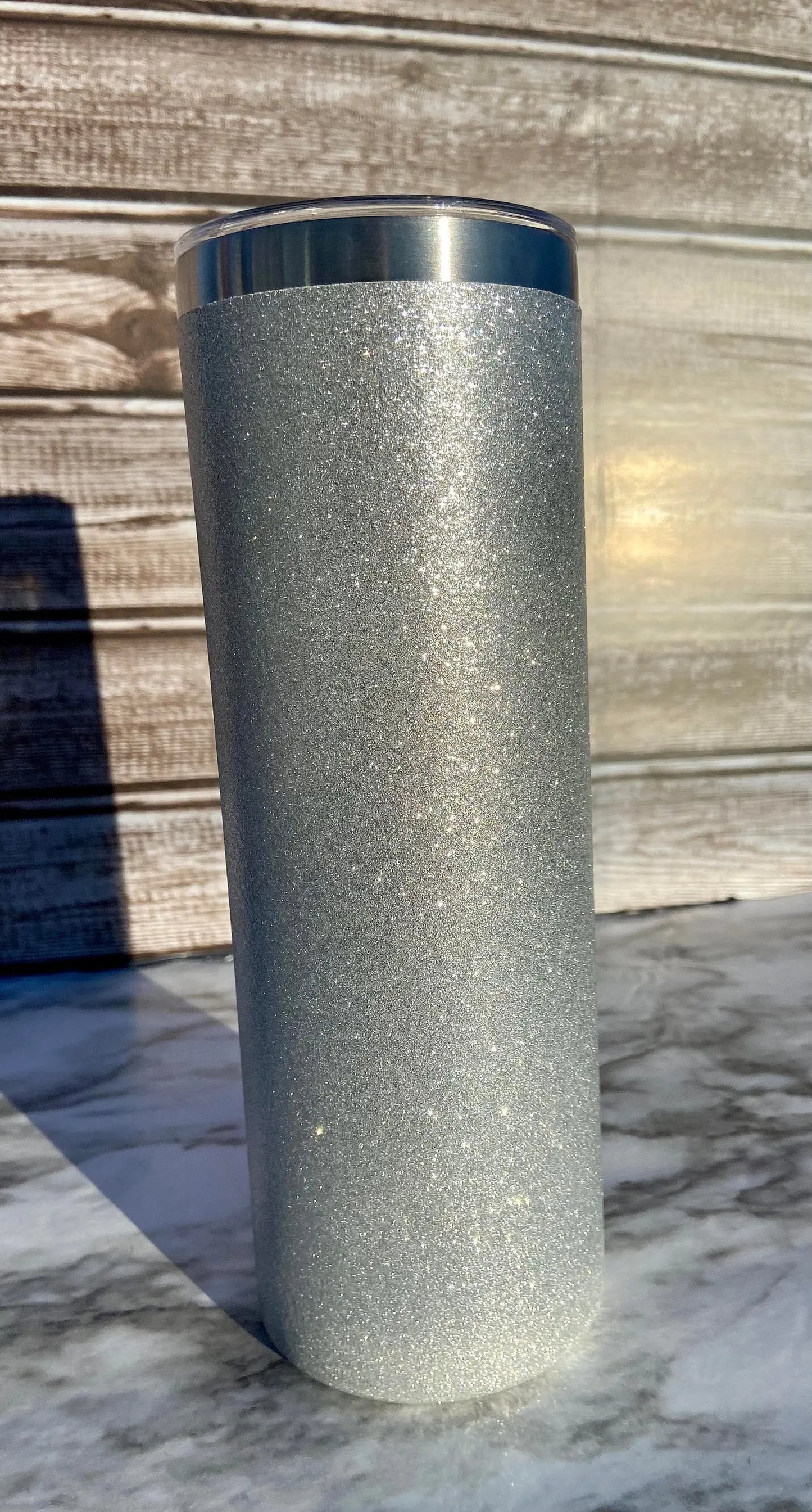 Chunky Glitter Sublimation Tumbler: Straight Walled Steel, Color Change, RTS Handmadeohio