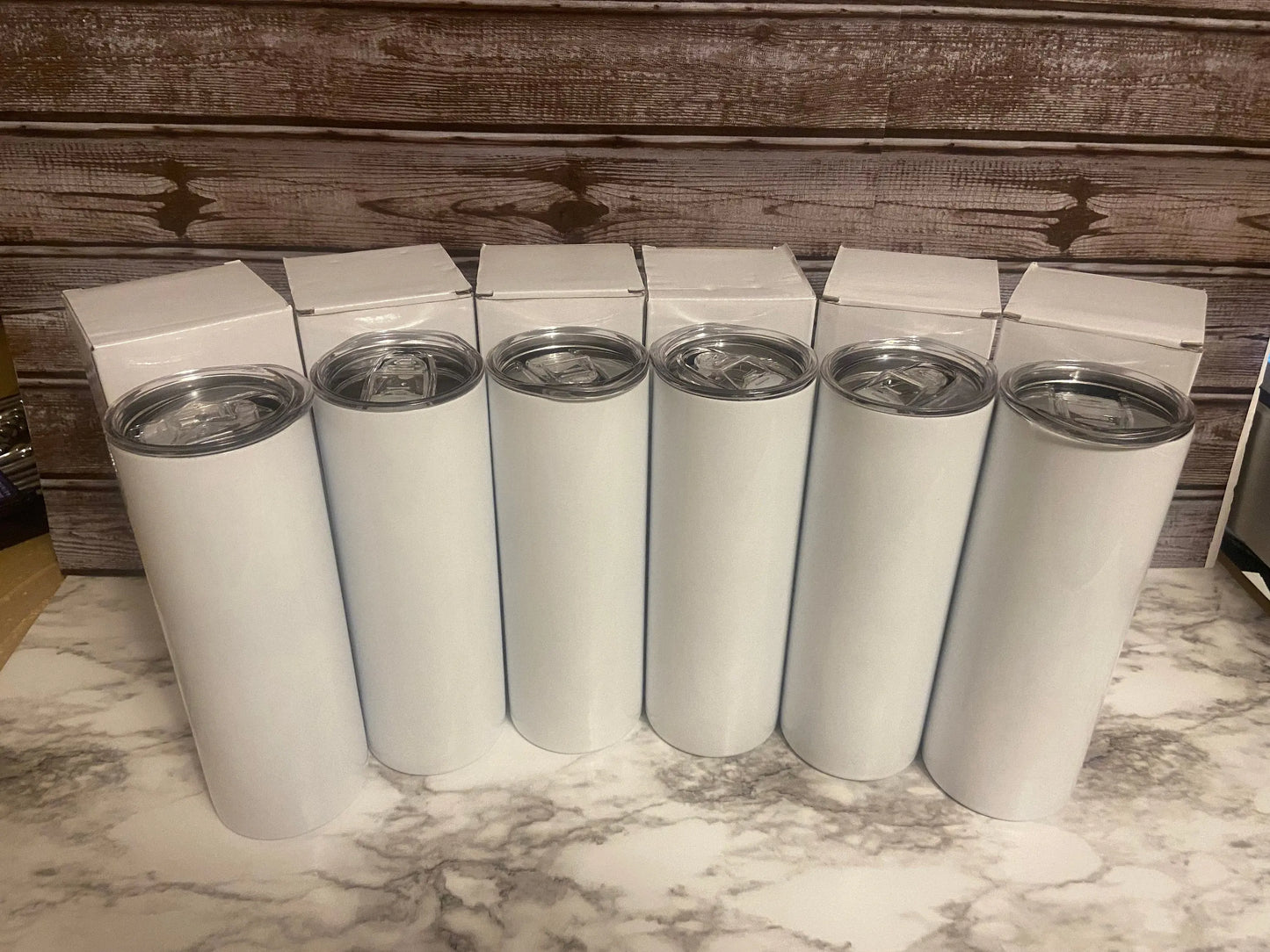 READY TO SHIP Straight no taper sublimation 20oz skinny tumbler, custom Handmadeohio