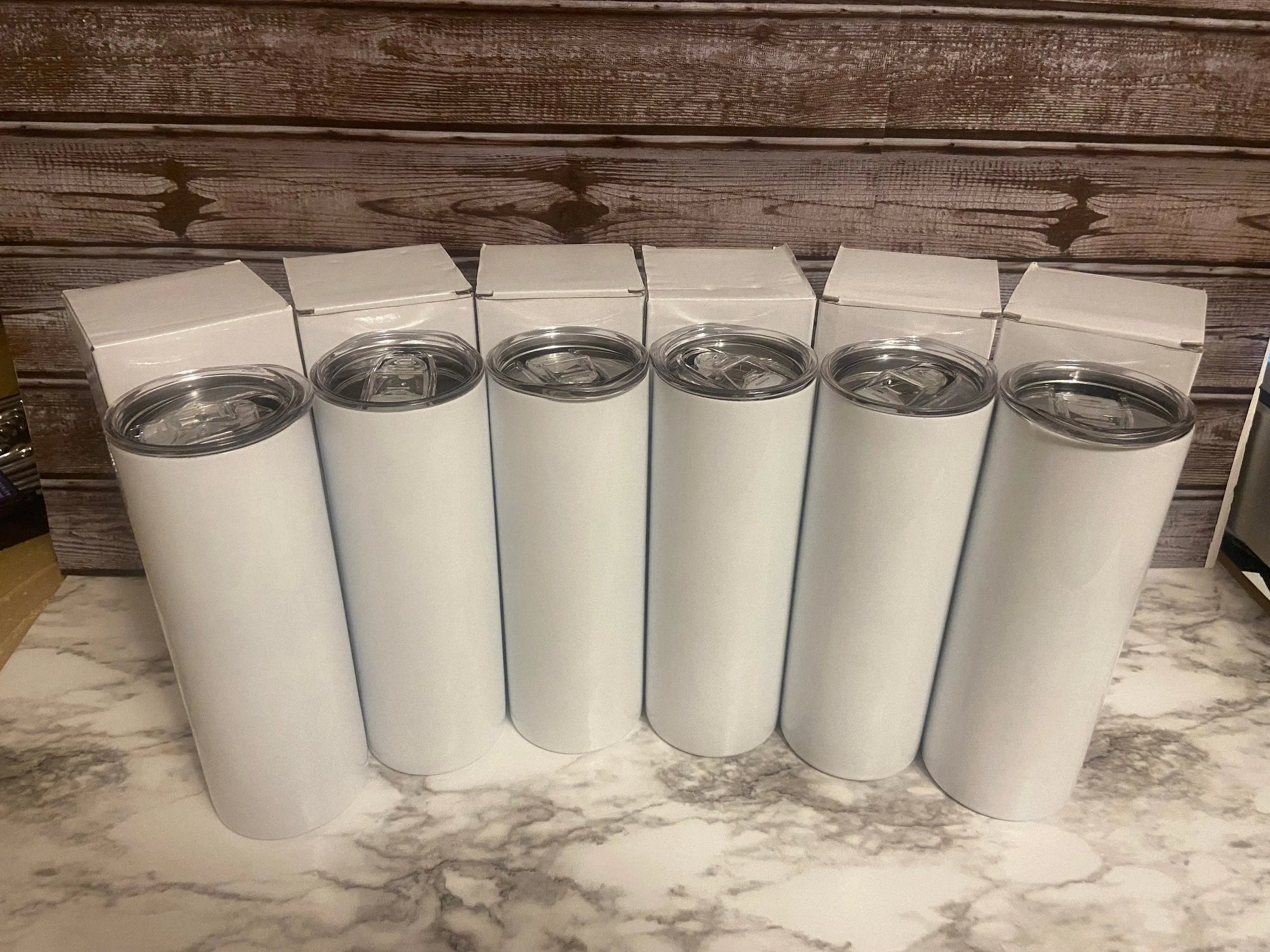 READY TO SHIP Straight no taper sublimation 20oz skinny tumbler, custom Handmadeohio