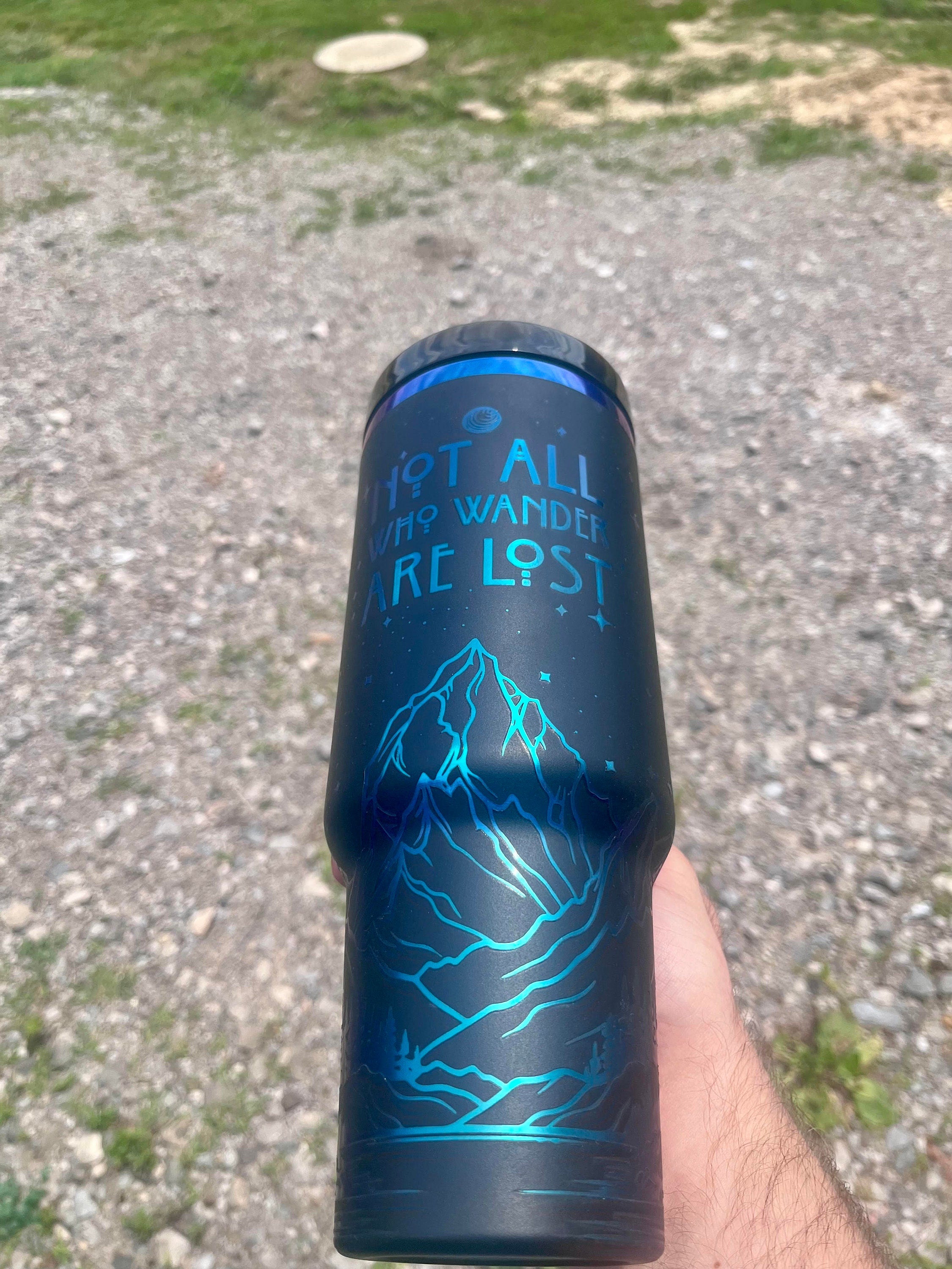 Custom Laser Engraved 40oz Tumbler: Insulated Stainless Steel Drinkware