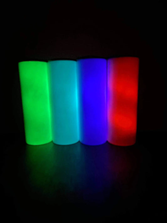 Glow in the Dark Tumbler: Color Changing 20oz Steel Cup Handmadeohio