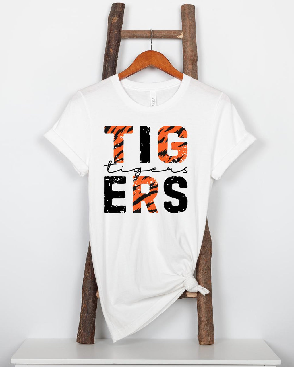 Tigers Spirit T-Shirt | Bold Tiger Stripe School Pride Tee