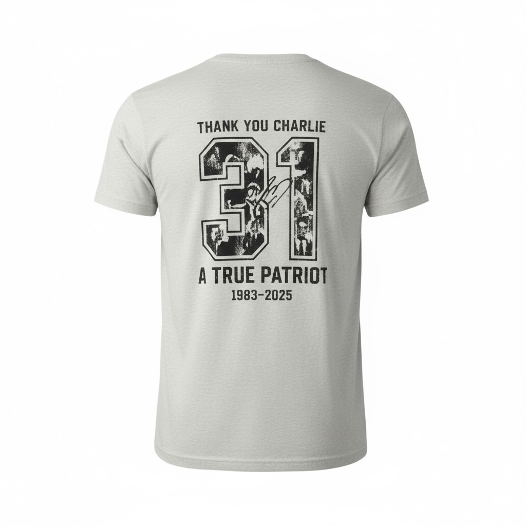 Charlie Kirk “Charlie 31” Tribute Shirt – Freedom Edition | A True Patriot Memorial Tee (1993-2025)