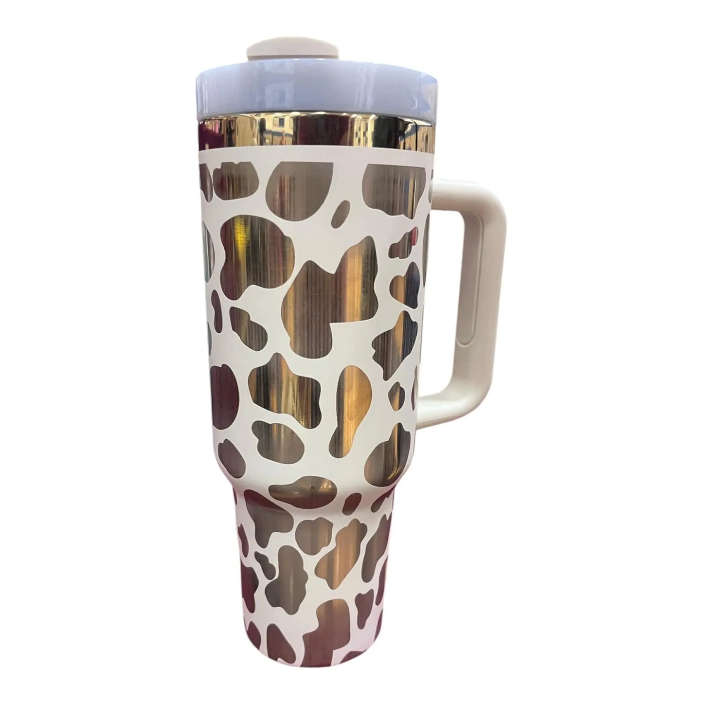 Mama & Mini Tumbler Set: Stainless Steel Cream Tumblers Handmadeohio