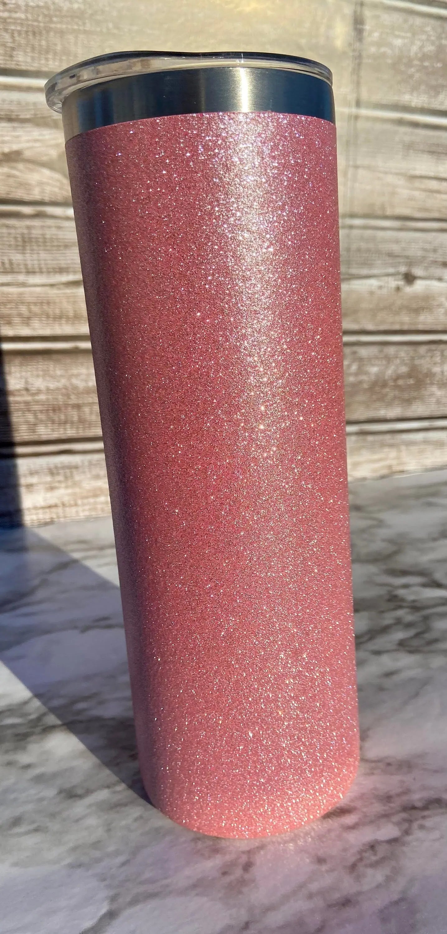 Chunky Glitter Sublimation Tumbler: Straight Walled Steel, Color Change, RTS Handmadeohio