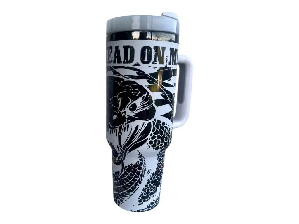 Don’t Tread On Me 40oz Patriotic Snake Tumbler Handmadeohio