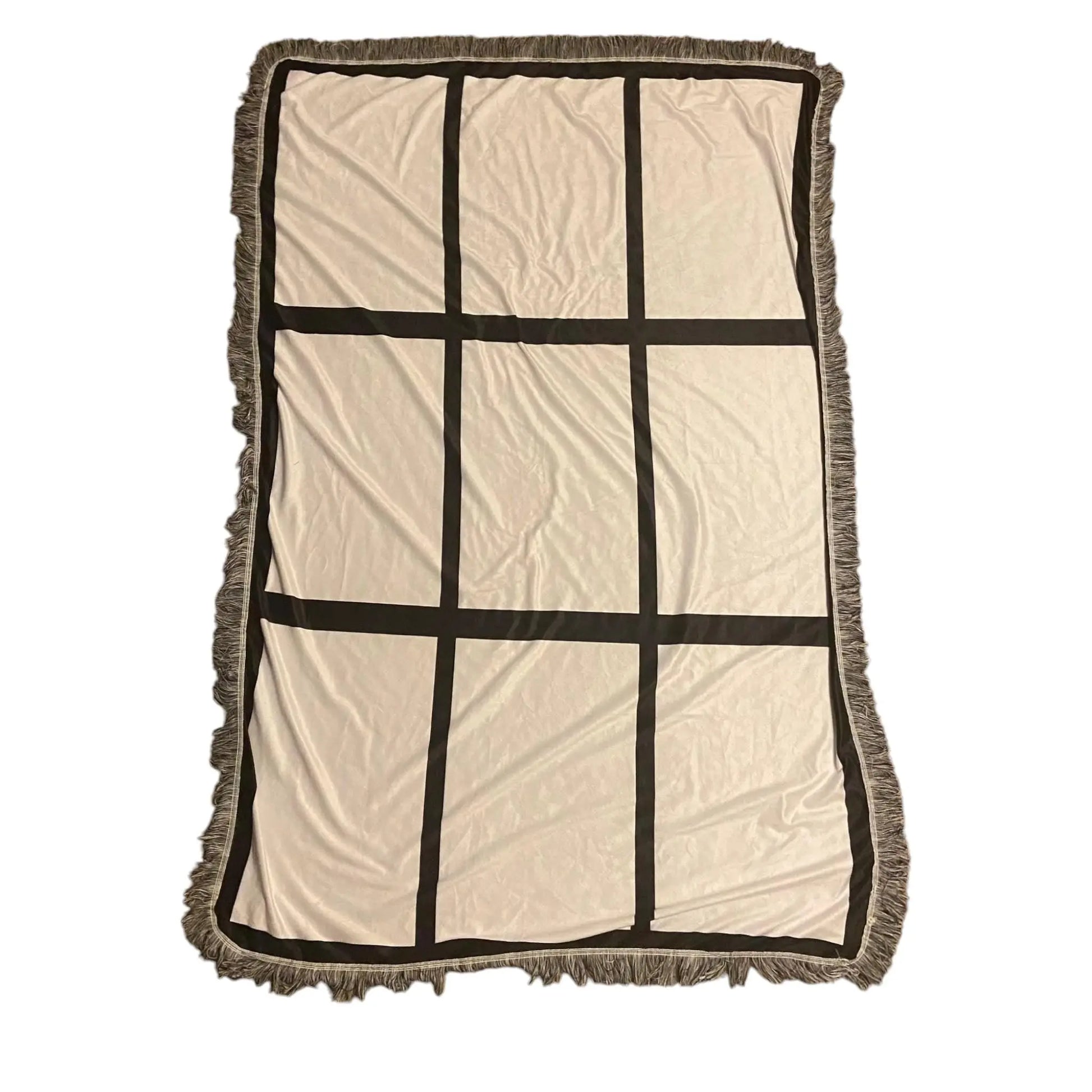 9 panel photo sublimation fringe blankets 40 by 60 inch Handmadeohio