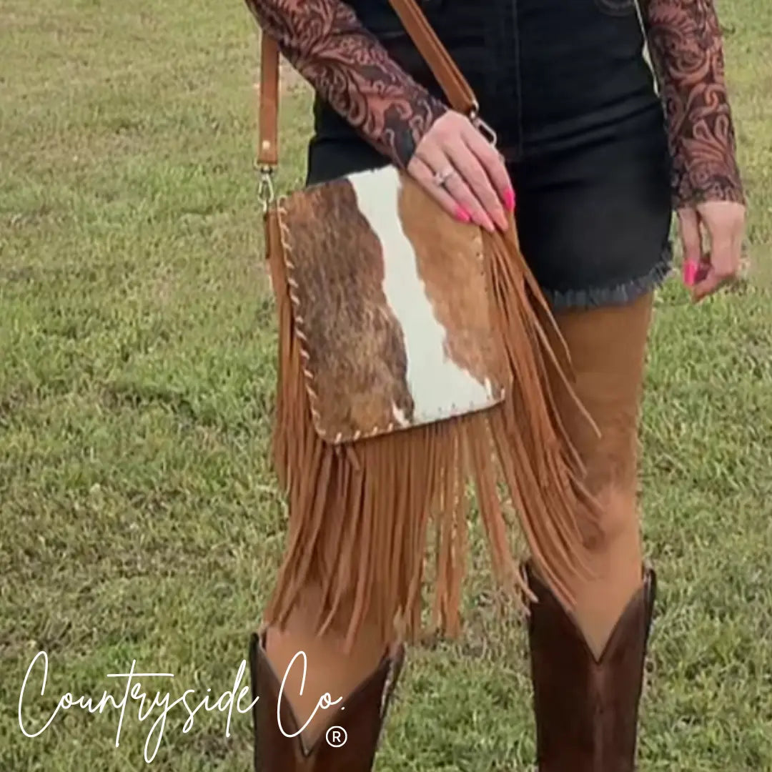 Bessie Cowhide Western Purse Countryside Co.