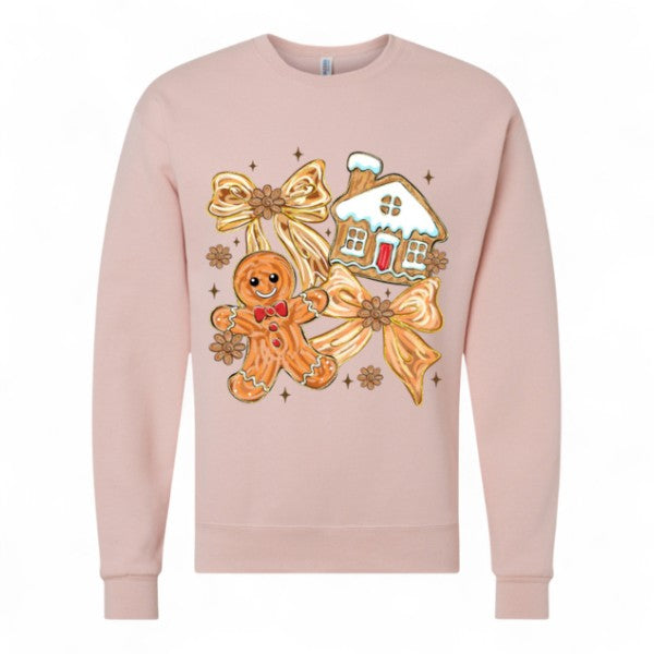 Gingerbread Christmas Crewneck | Cute Holiday Sweatshirt for Women