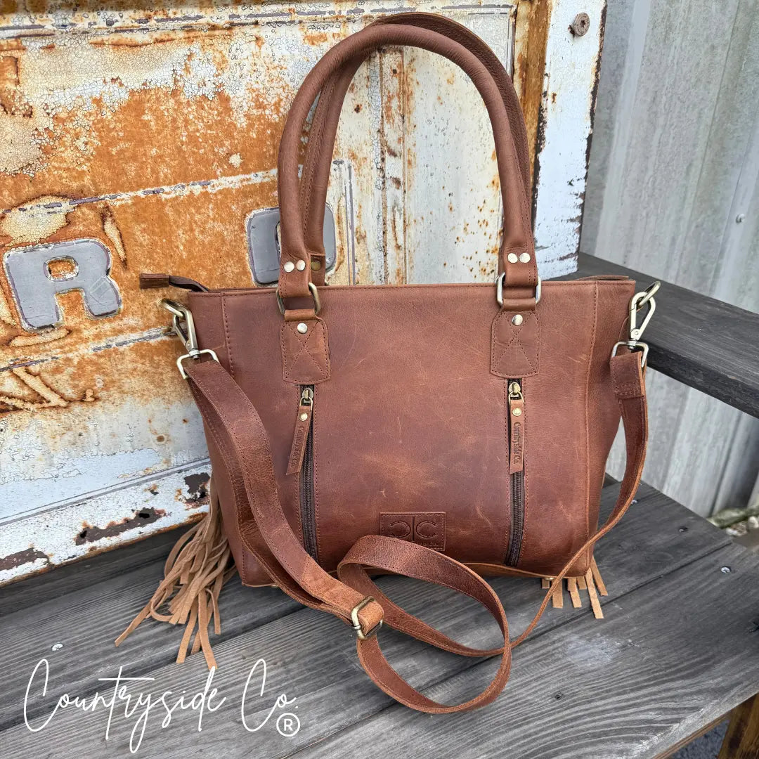 Canyon Check Cowhide Concealed Carry Purse Countryside Co.