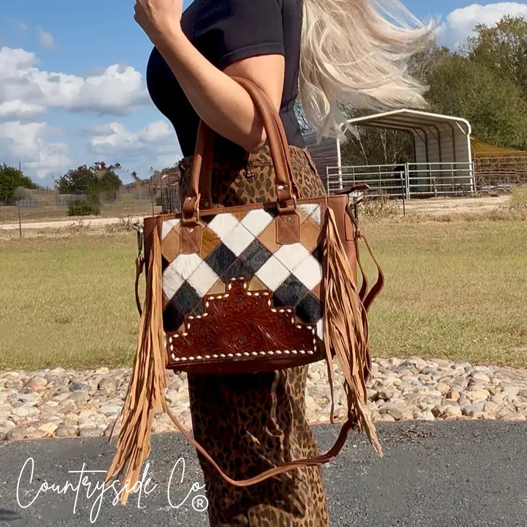 Conway Cowhide Concealed Carry Purse Countryside Co.