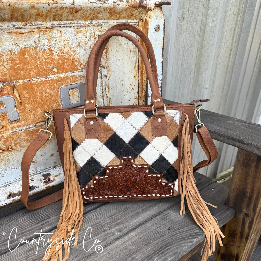 Conway Cowhide Concealed Carry Purse Countryside Co.