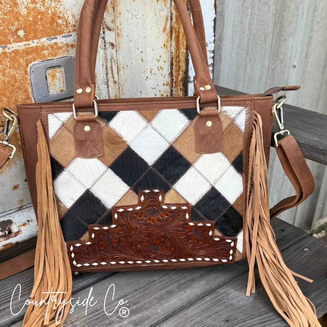 Conway Cowhide Concealed Carry Purse Countryside Co.