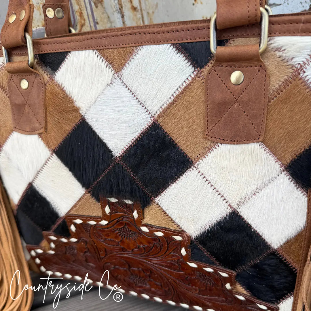 Conway Cowhide Concealed Carry Purse Countryside Co.