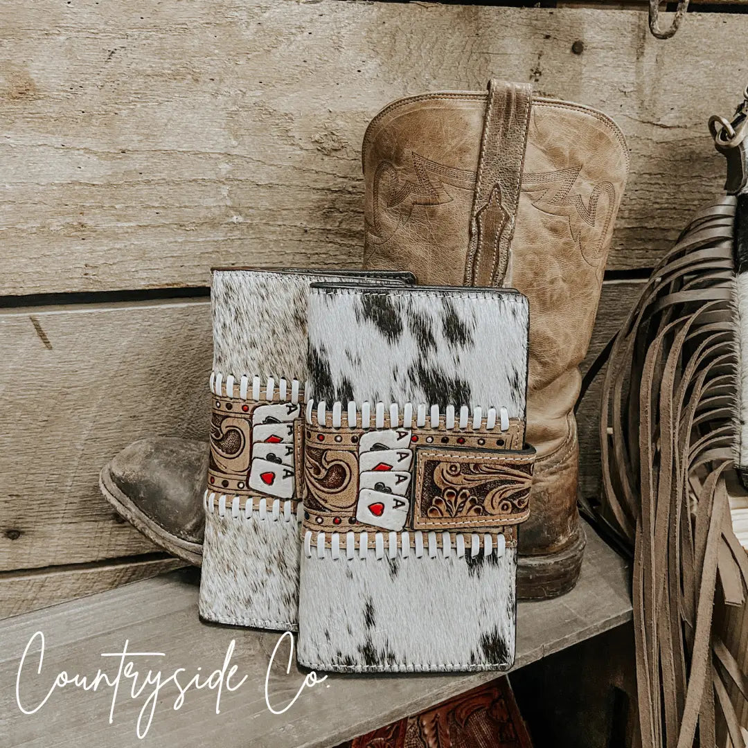 The Gambler Cowhide Wallet Countryside Co.
