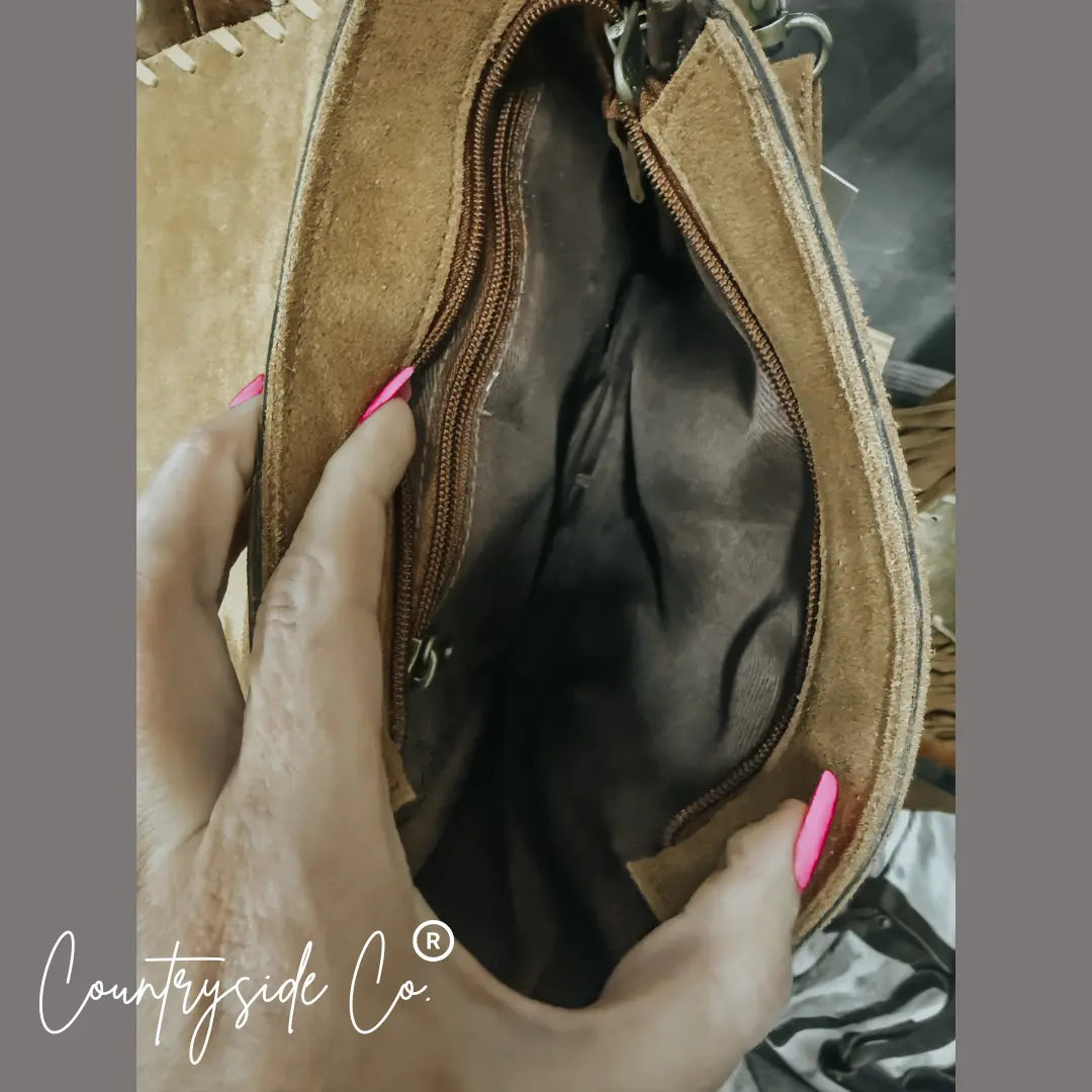 Bessie Cowhide Western Purse Countryside Co.