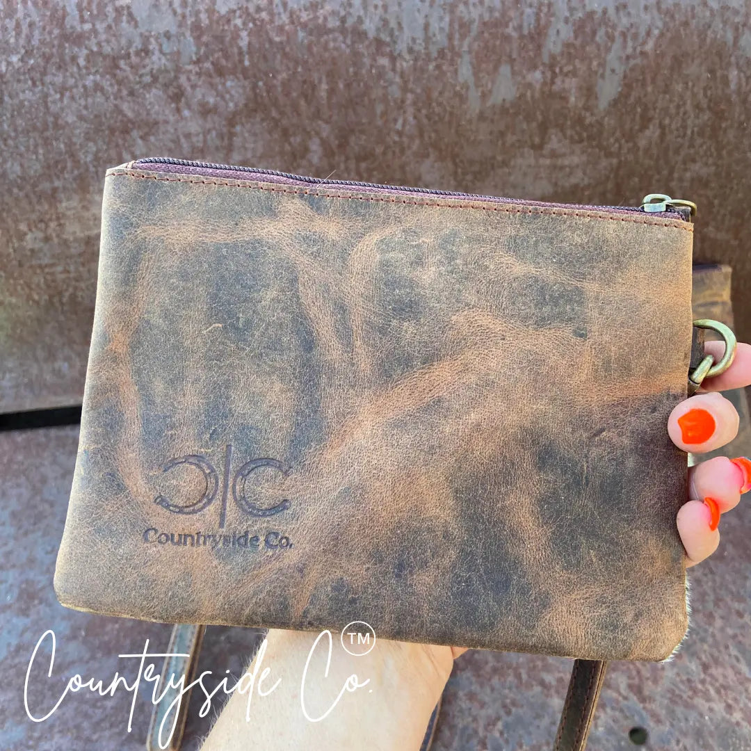 Trailblazer Cowhide Leather Wristlet Countryside Co.