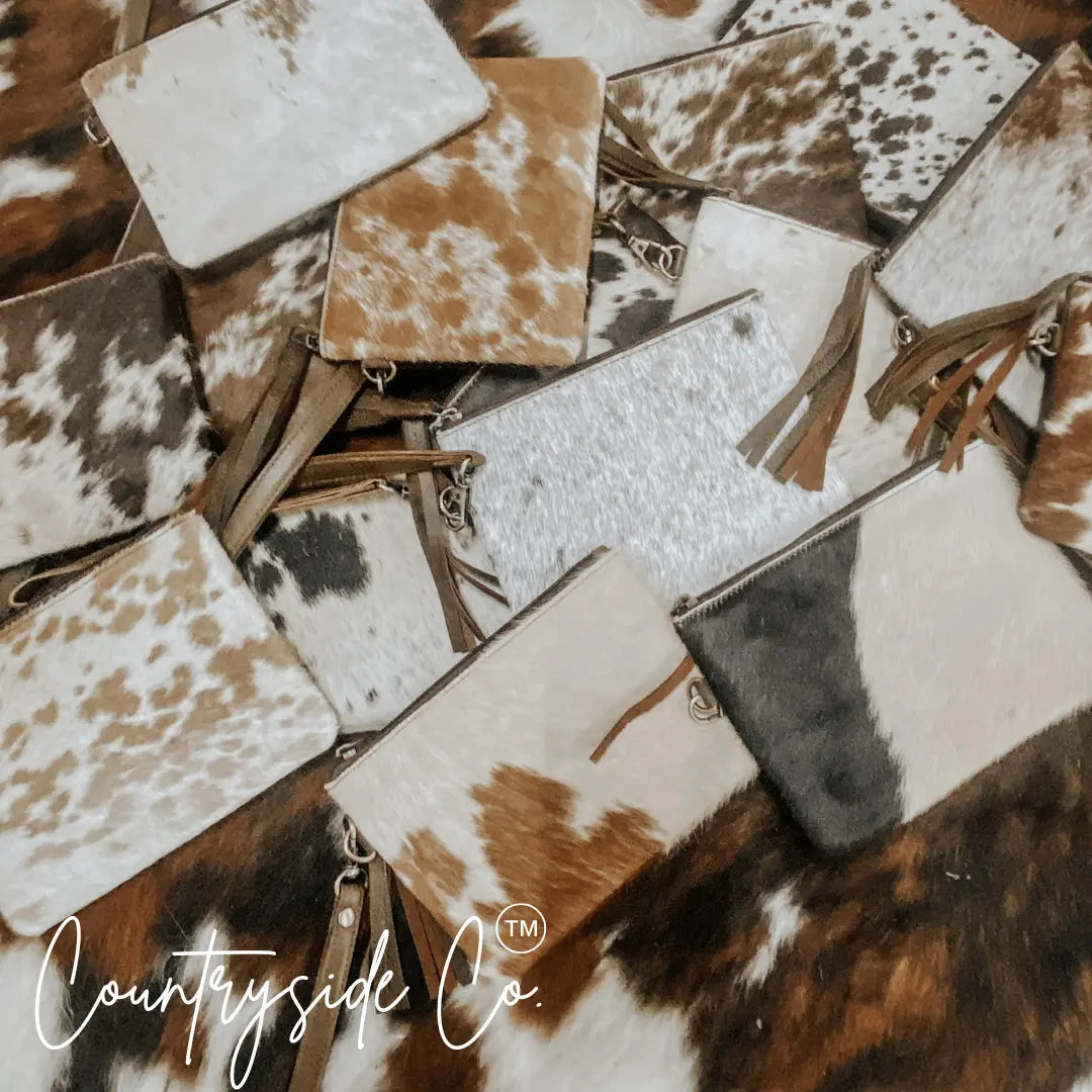 Colette Cowhide Wristlet Countryside Co.