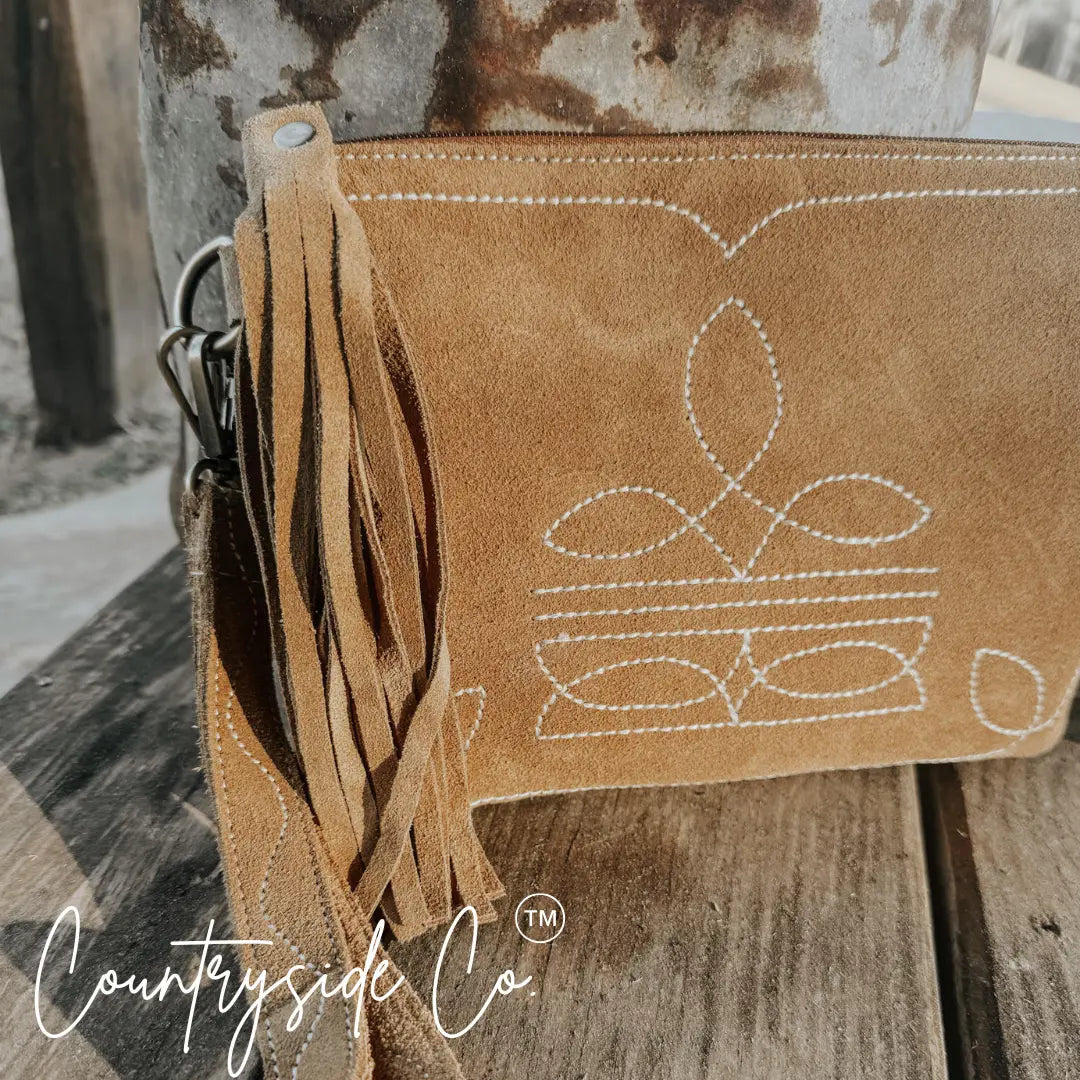 Becca Suede Leather Purse Countryside Co.