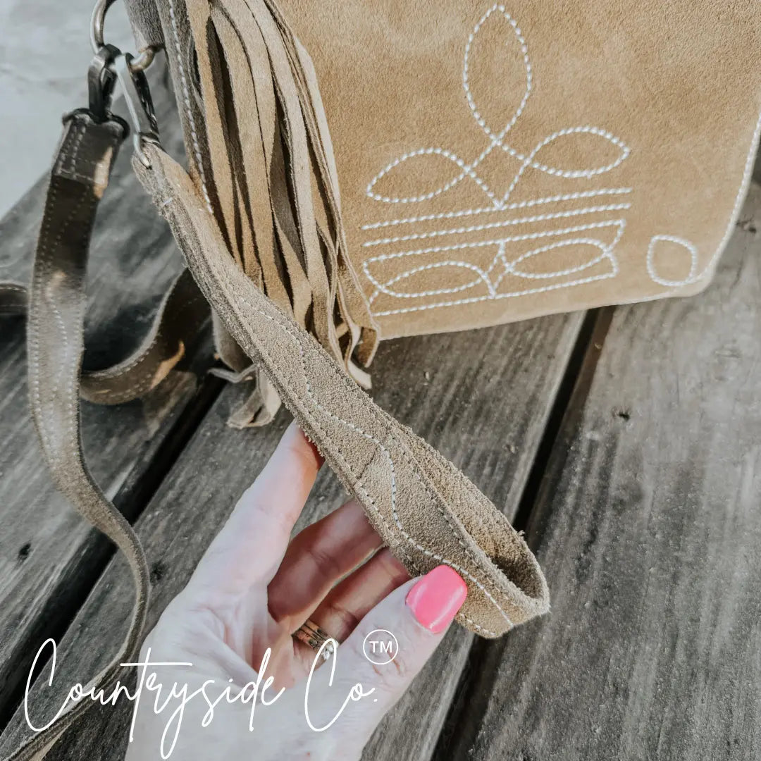 Becca Suede Leather Purse Countryside Co.