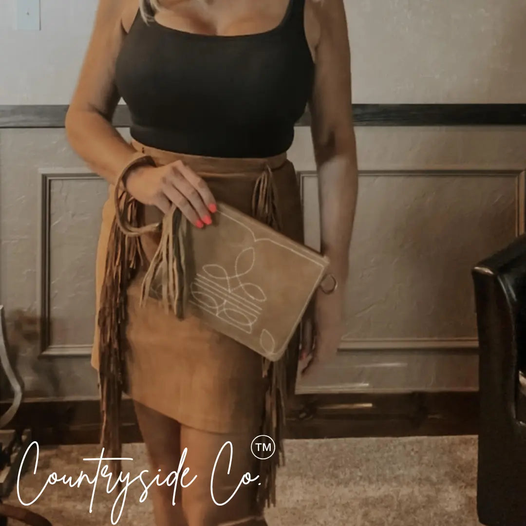 Becca Suede Leather Purse Countryside Co.