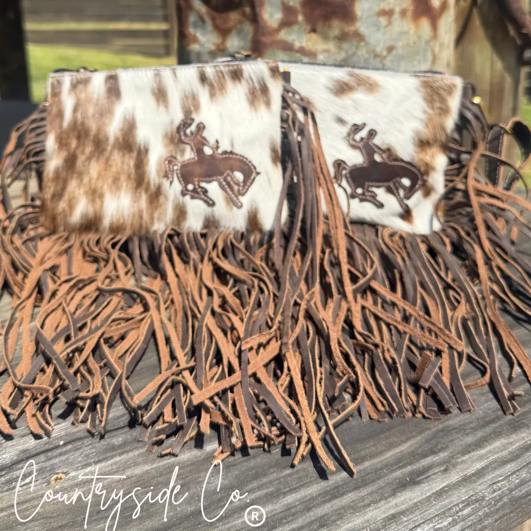 Rodeo Rider Cowhide Purse with Wristlet Countryside Co.