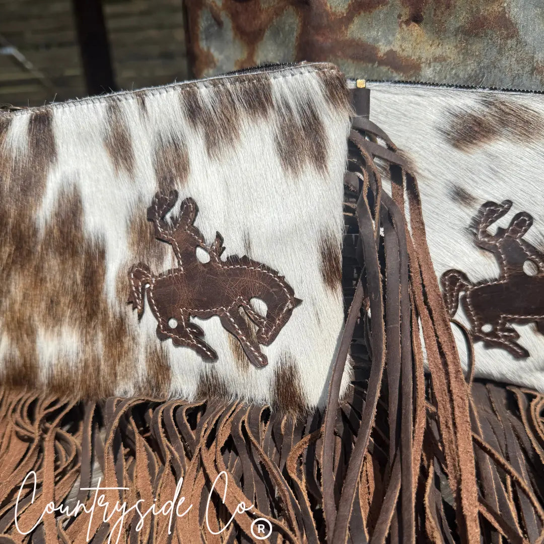 Rodeo Rider Cowhide Purse with Wristlet Countryside Co.