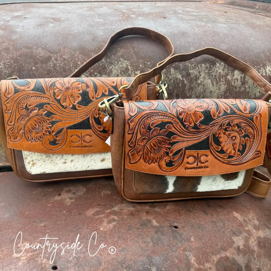 Grace Tooled Leather Purse Countryside Co.