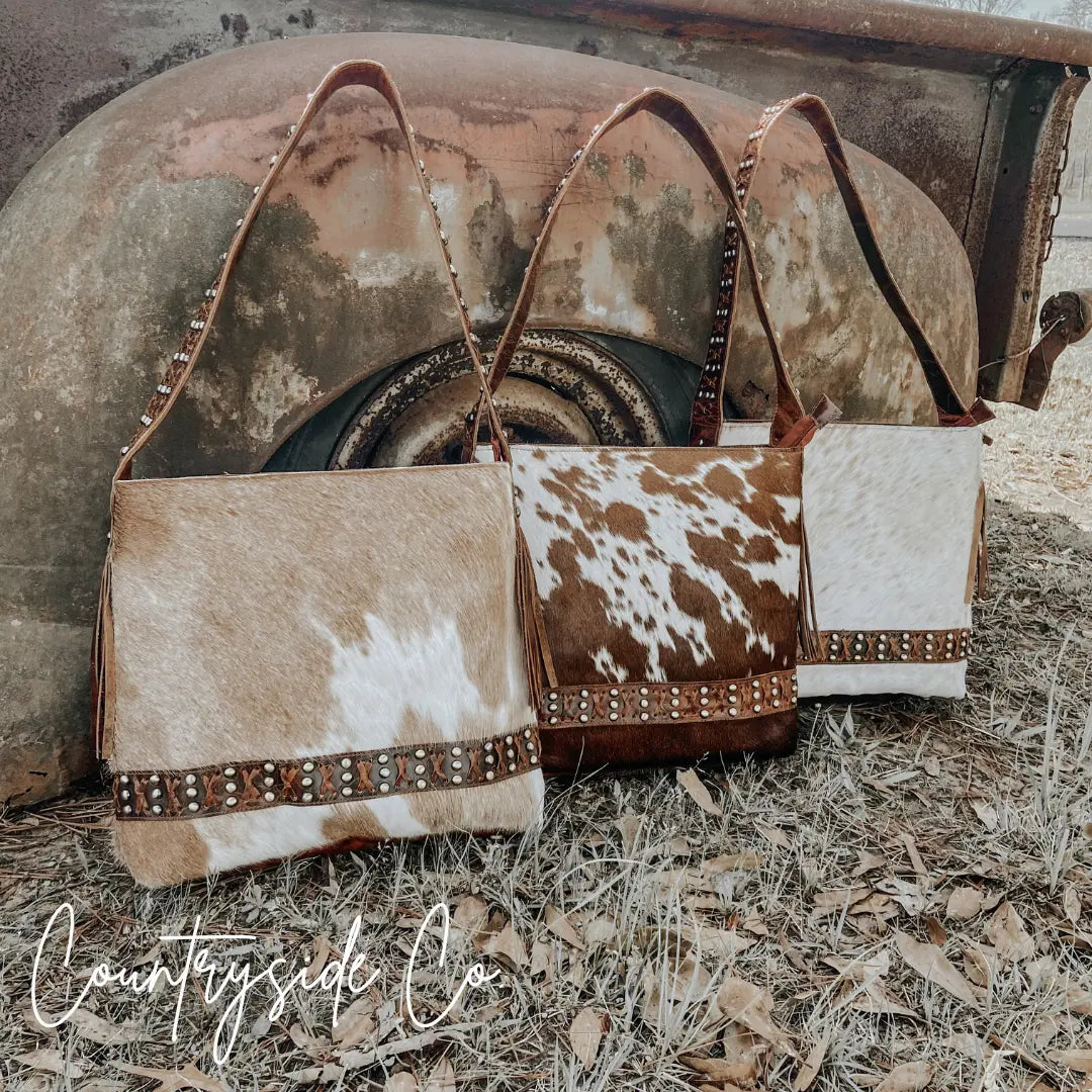 Couture Cowgirl Cowhide Leather Purse Countryside Co.