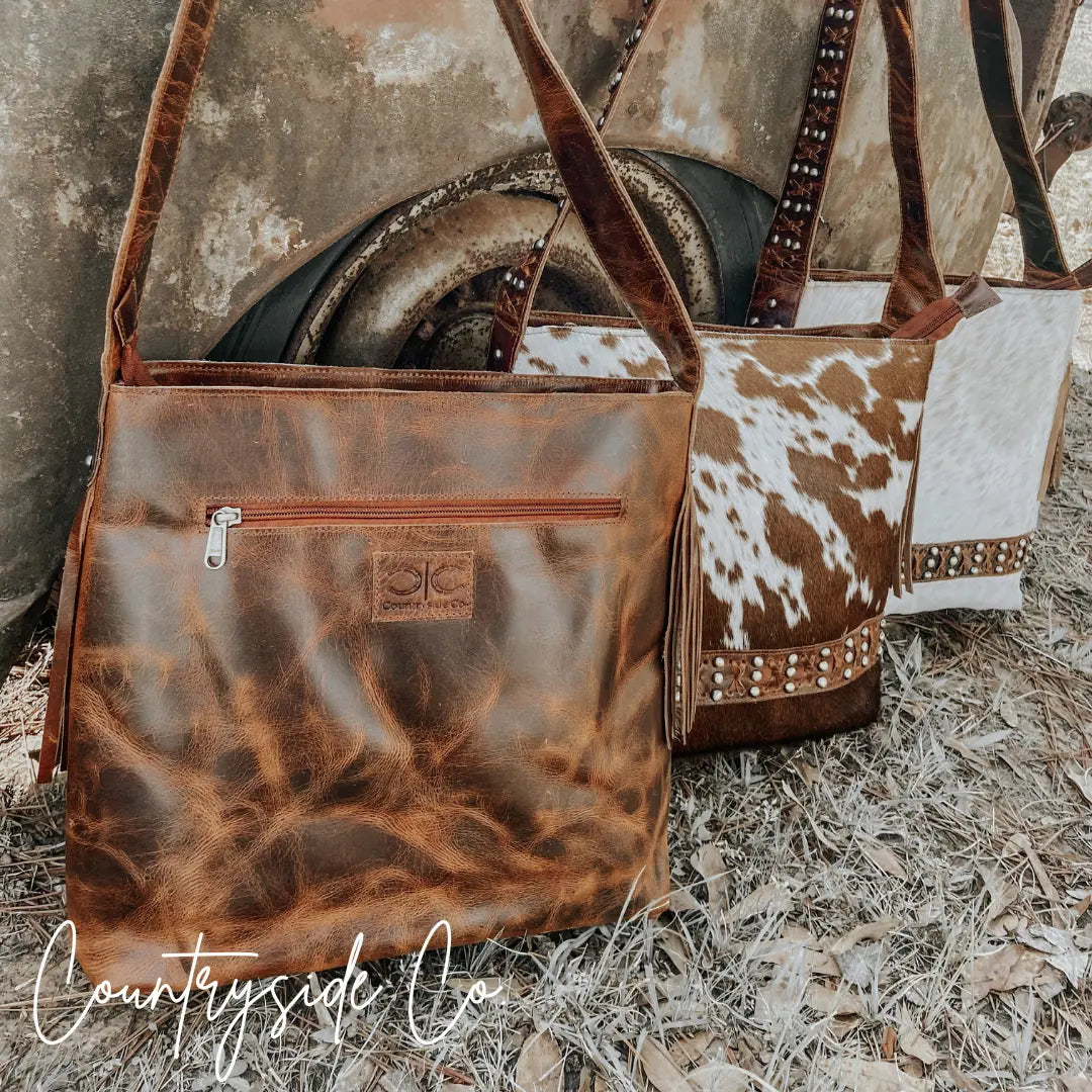 Couture Cowgirl Cowhide Leather Purse Countryside Co.
