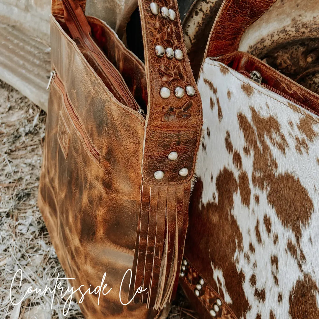 Couture Cowgirl Cowhide Leather Purse Countryside Co.