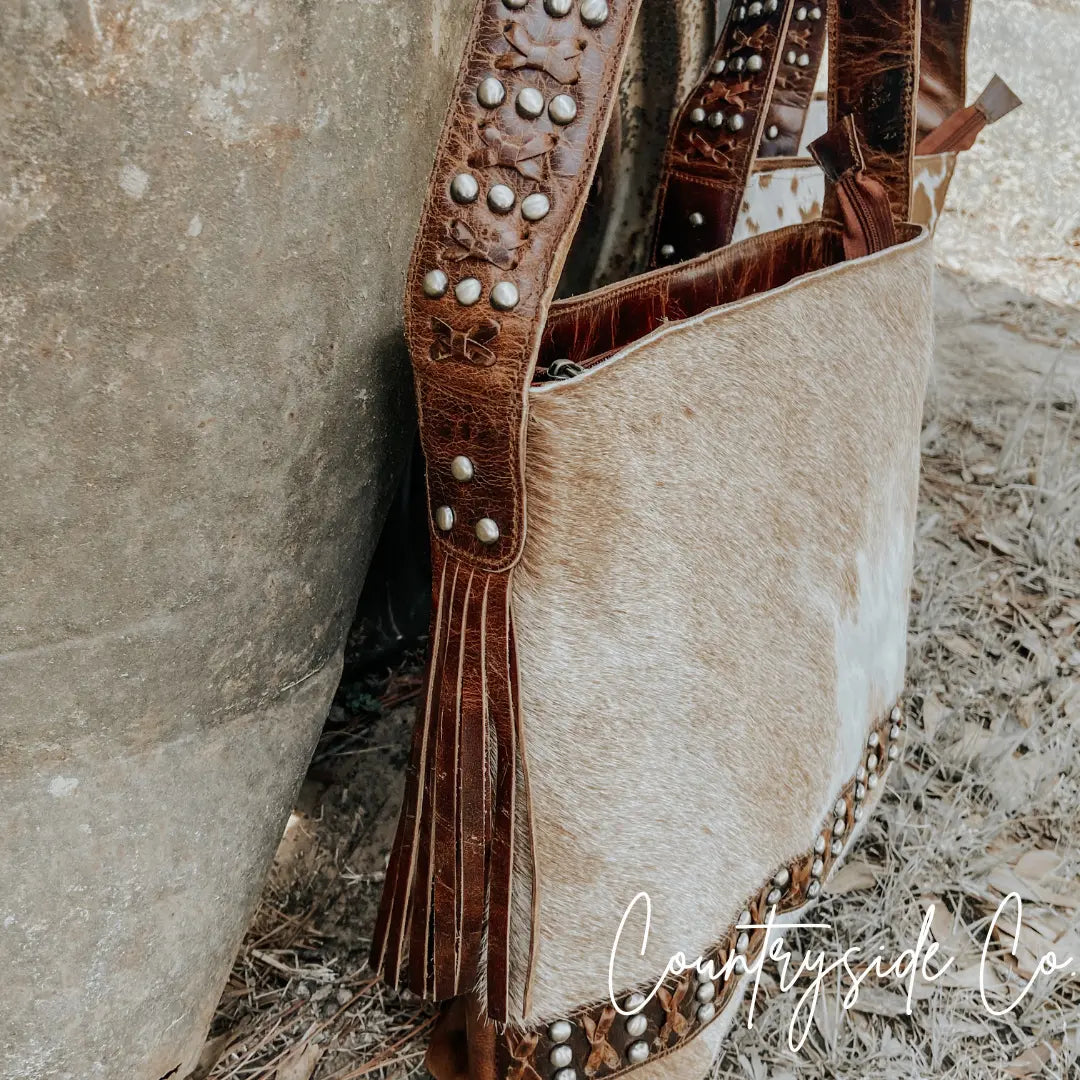 Couture Cowgirl Cowhide Leather Purse Countryside Co.