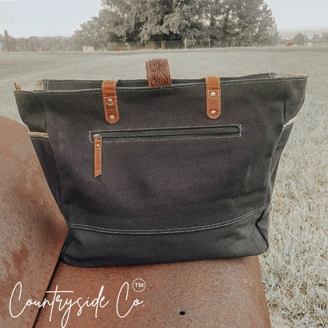 Darby Cowhide Carry All Overnight Bag Countryside Co.