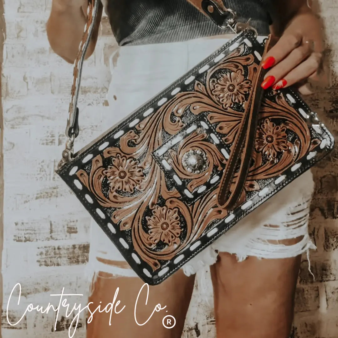 Legacy Tooled Leather Purse Countryside Co.