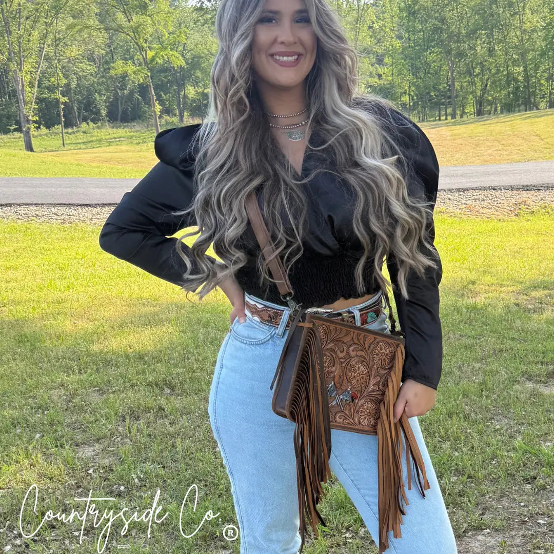The Desert Duel Tooled Leather Purse by Countryside Co. Countryside Co.