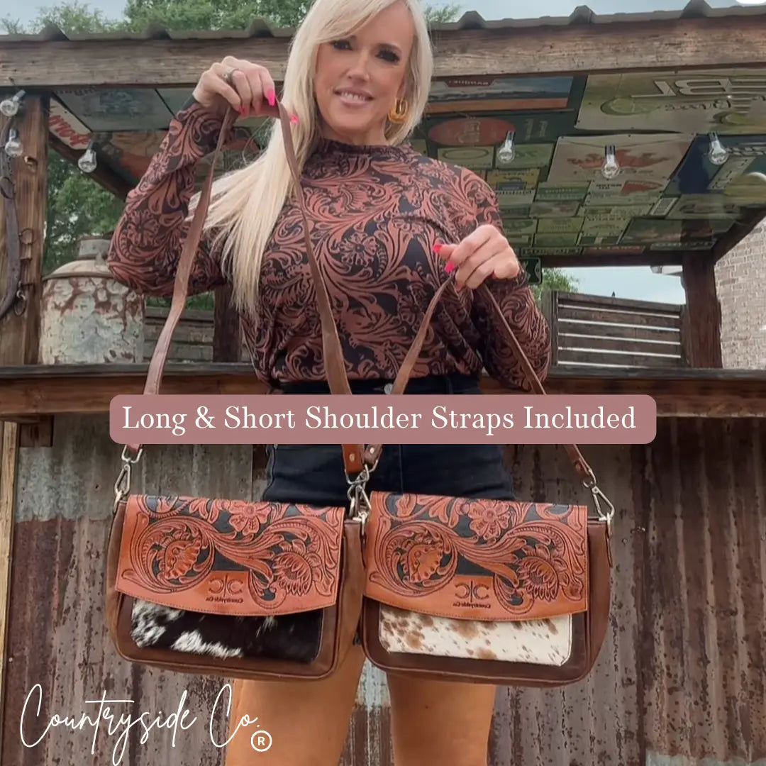 Grace Tooled Leather Purse Countryside Co.