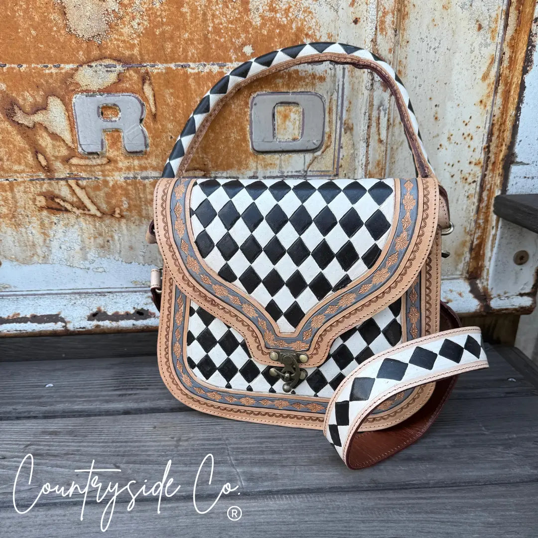 Zadie Tooled Leather Concealed Carry Handbag Countryside Co.