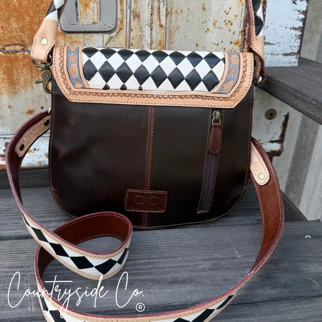 Zadie Tooled Leather Concealed Carry Handbag Countryside Co.